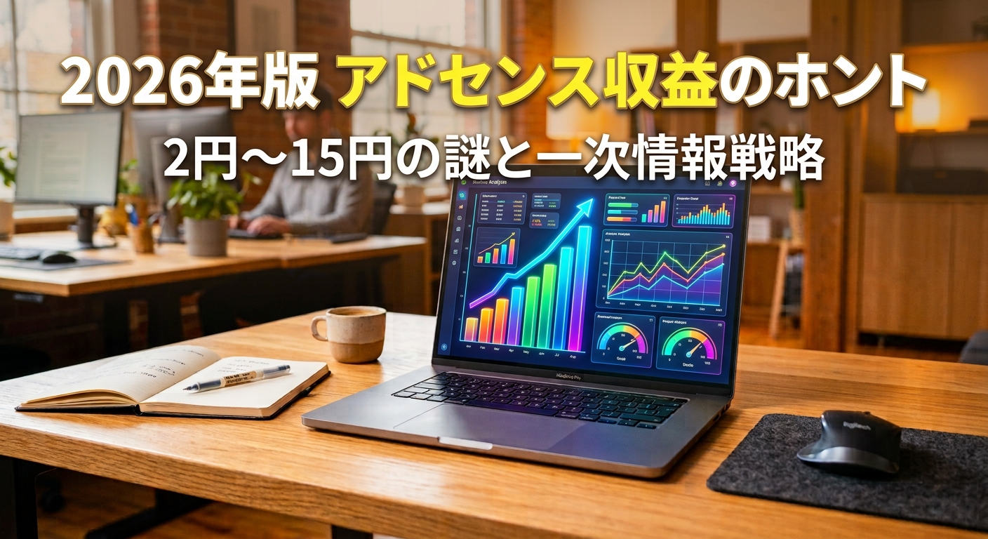 2026年版 アドセンス収益のホント